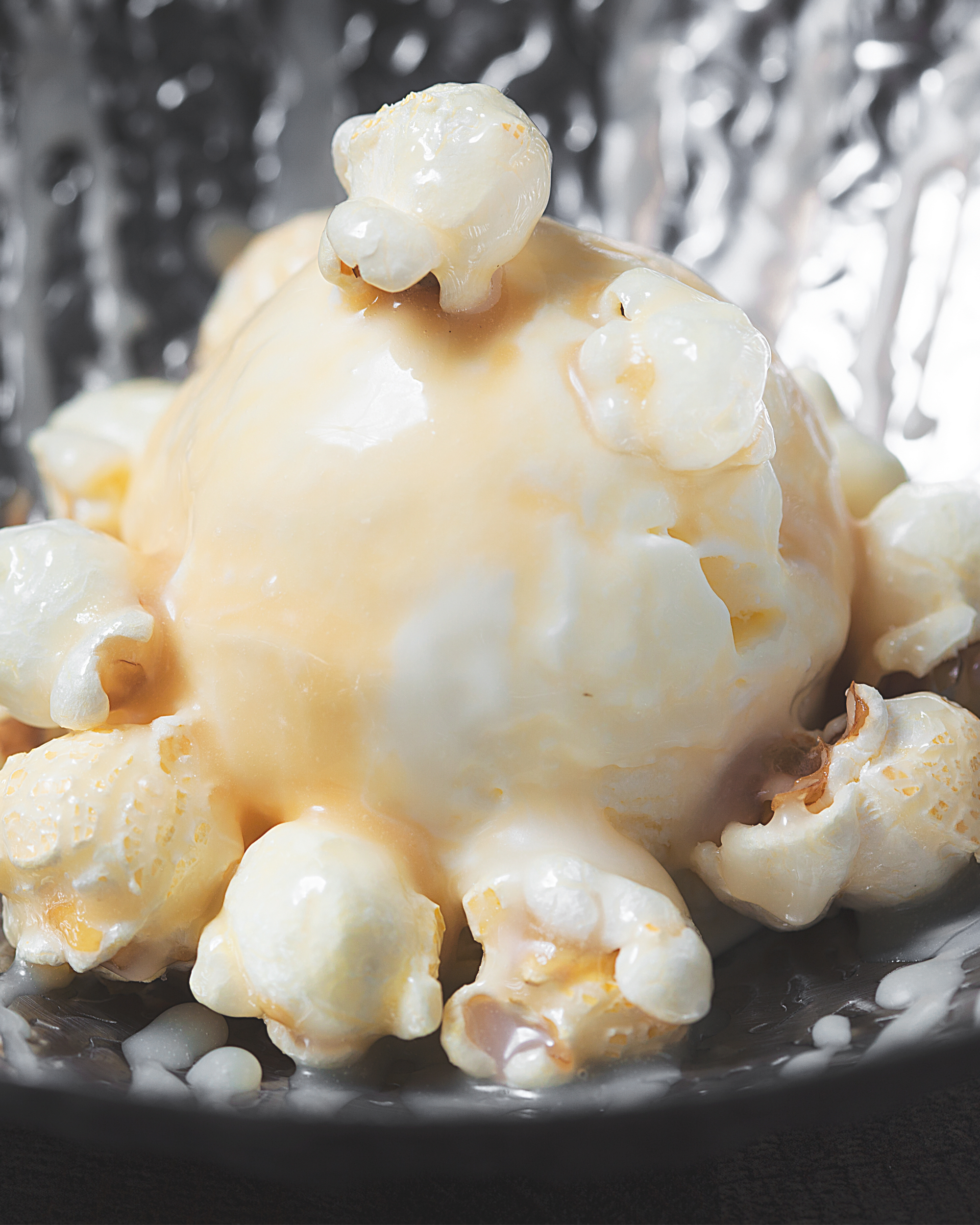 Caramel Popcorn Ice Cream Sundae